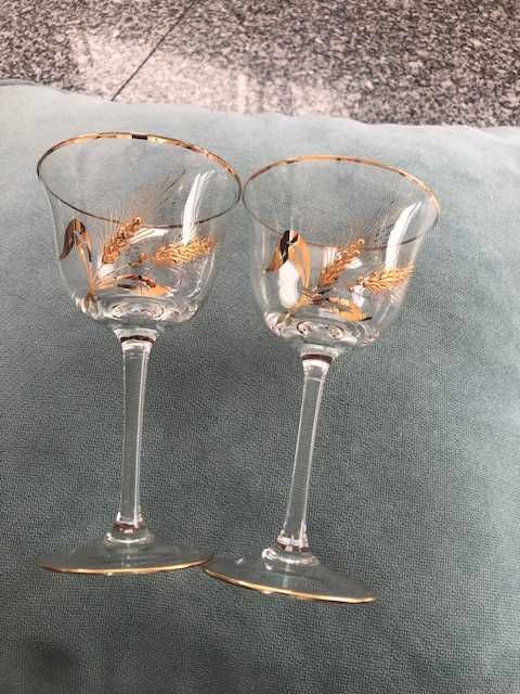 Lindíssimo conjunto garrafa e 6 copos cristal pintados mão