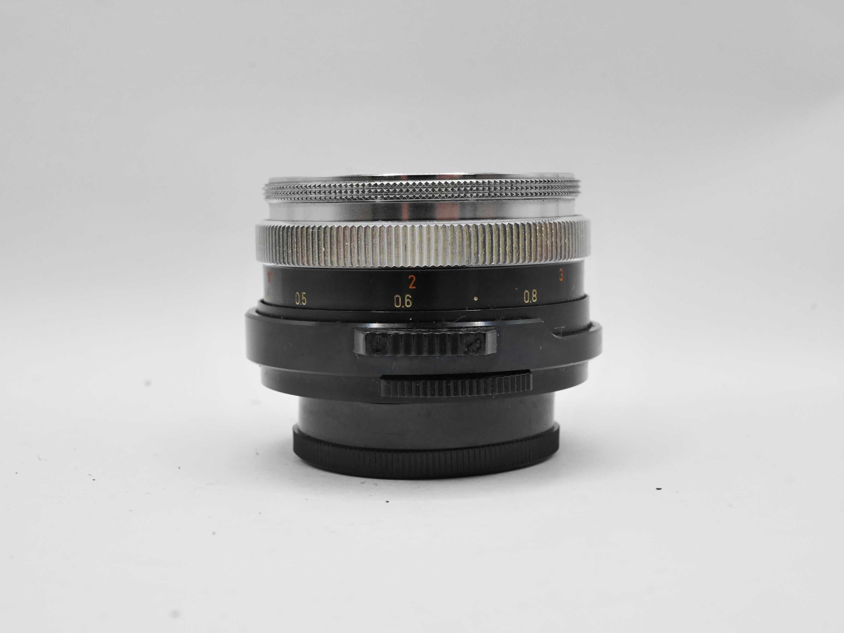 Obiektyw Carl Zeiss Jena Tessar 50 mm f 2,8 chrome nose M42