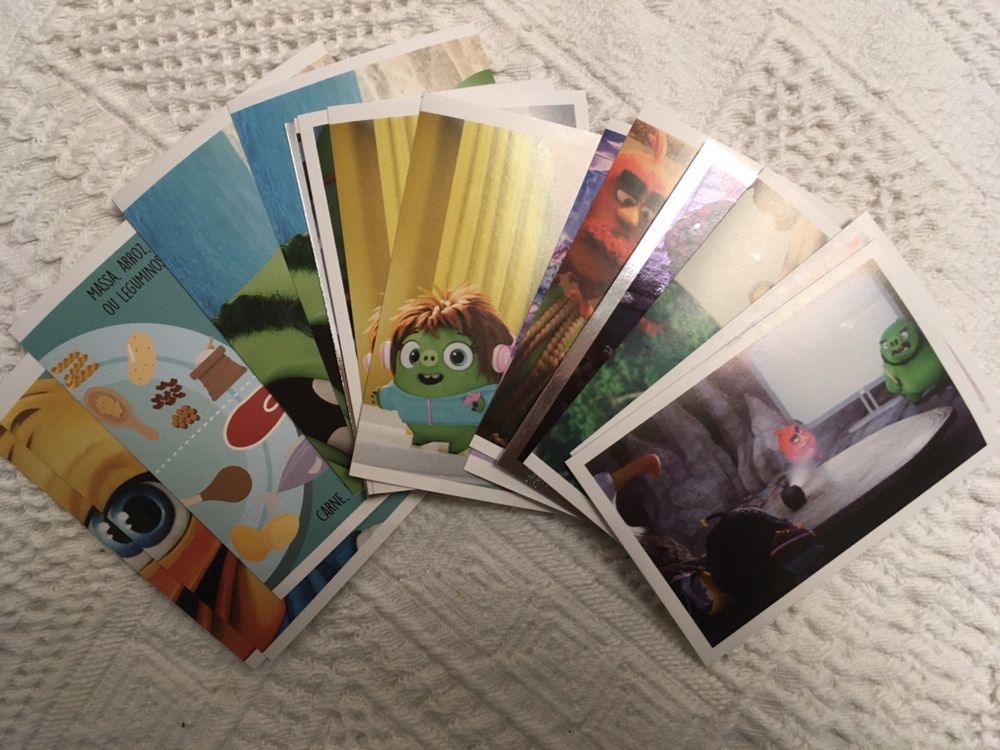 Cartas e cromos Continente Star Wars e Angry Birds 2