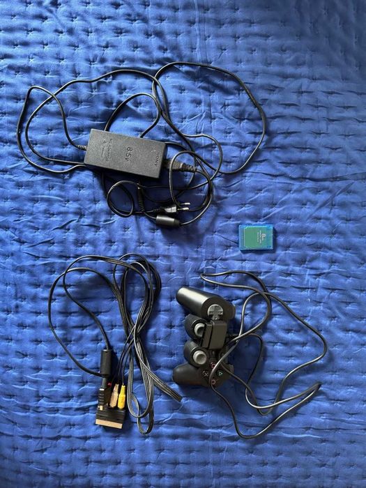 Cabos, Comando e cartão de memória para PS2