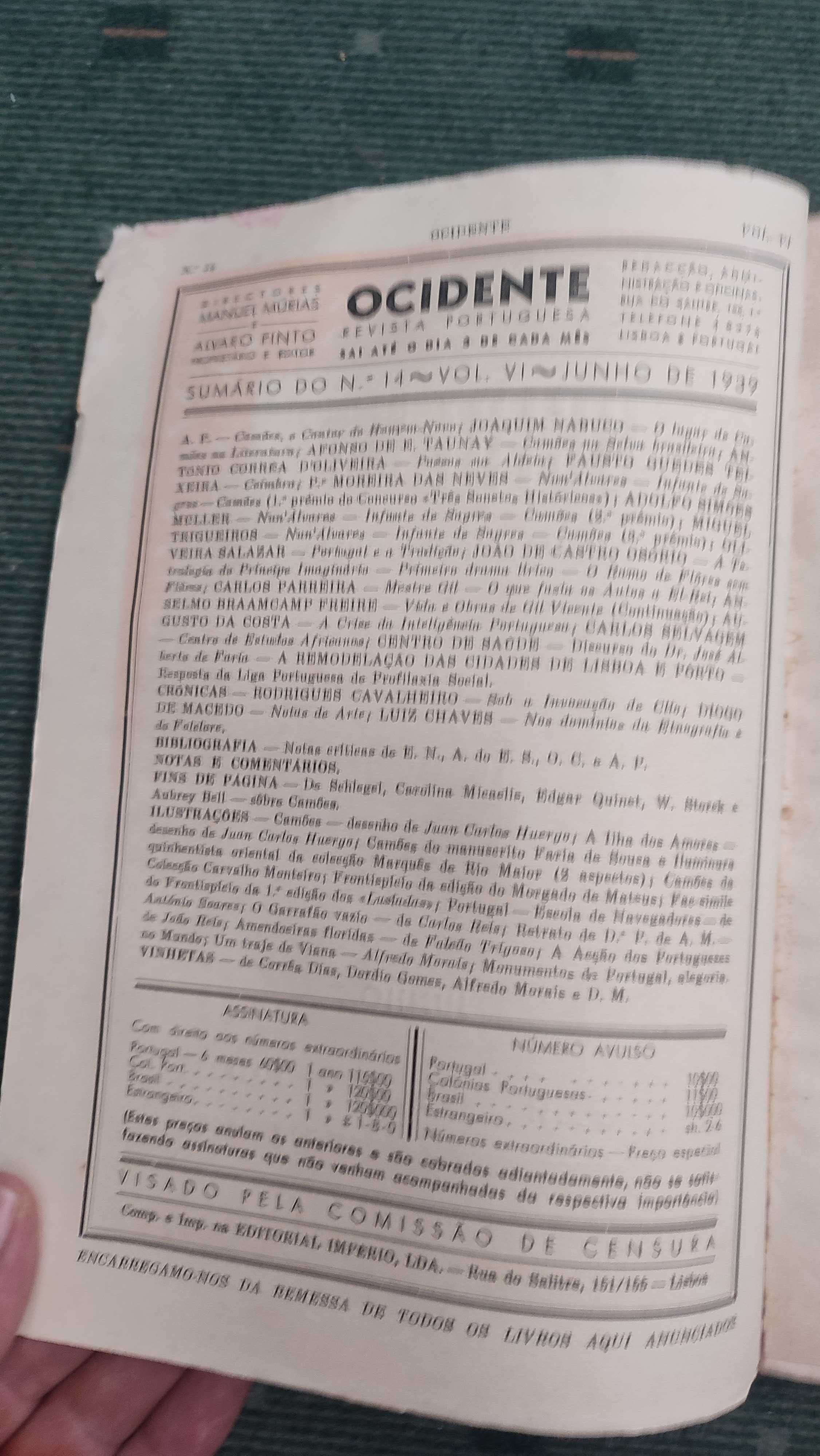 5 Revistas Ocidente Revista Portuguesa - 1939