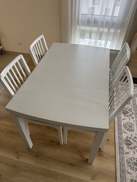 Stół Paged Paola + 4 krzesla Ikea Ekedalen
