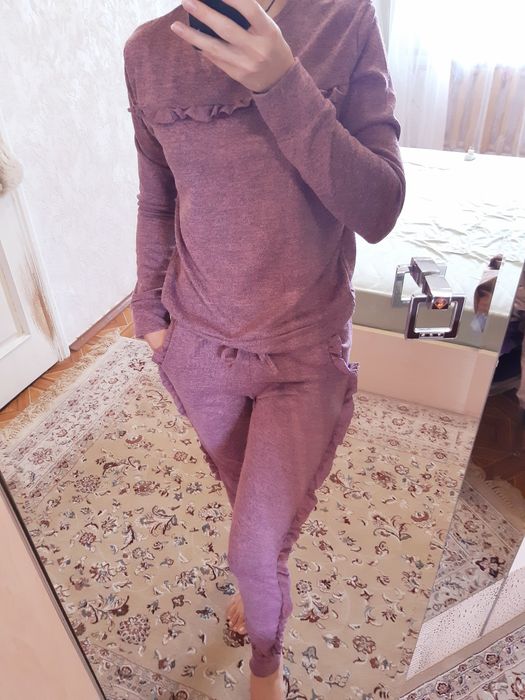 Брючный домашний костюм прогулочный