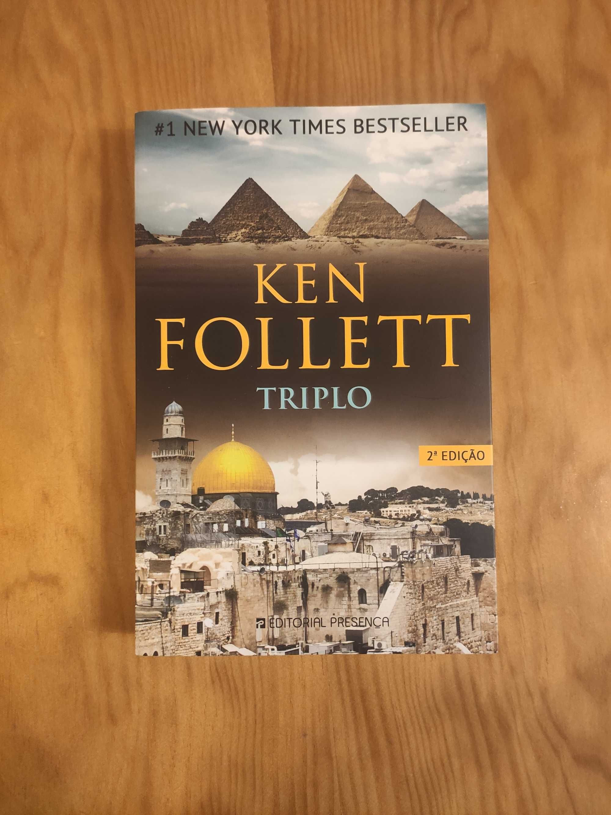 Livro "Triplo" de Ken Follett - COMO NOVO!