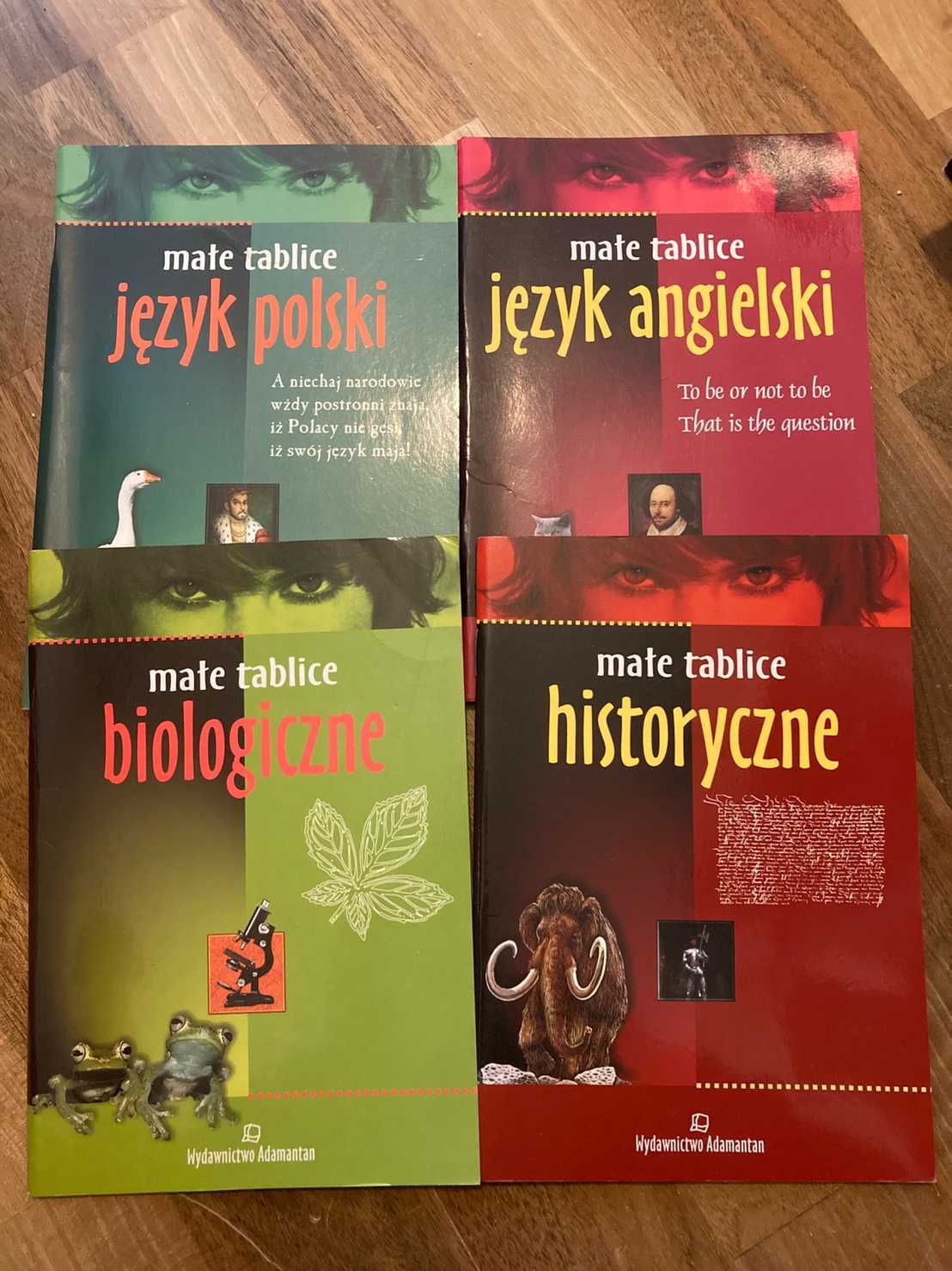 Małe tablice biologiczne, historyczne, język polski, język angielski