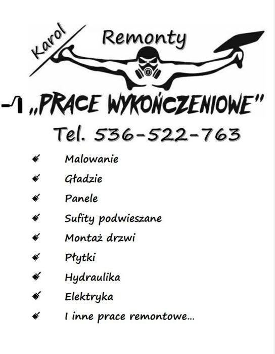 Gładzie malowanie wykończenia