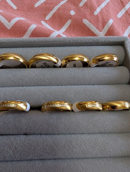 Alianças ouro lâminado 18k lindíssimas