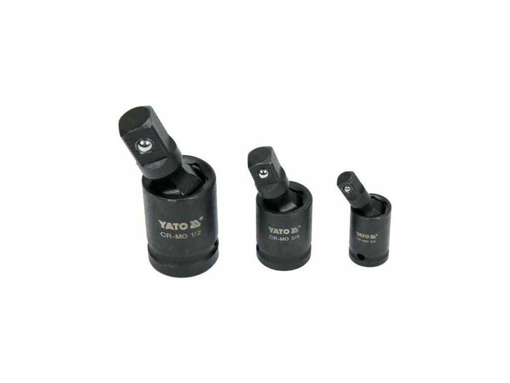Набор карданов ударных 1/4″ 3/8″ 1/2″ / 3 шт. YATO YT-10643