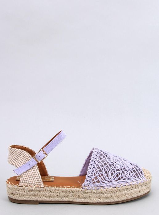 Sandałki Ażurowe Espadryle Premat Purple