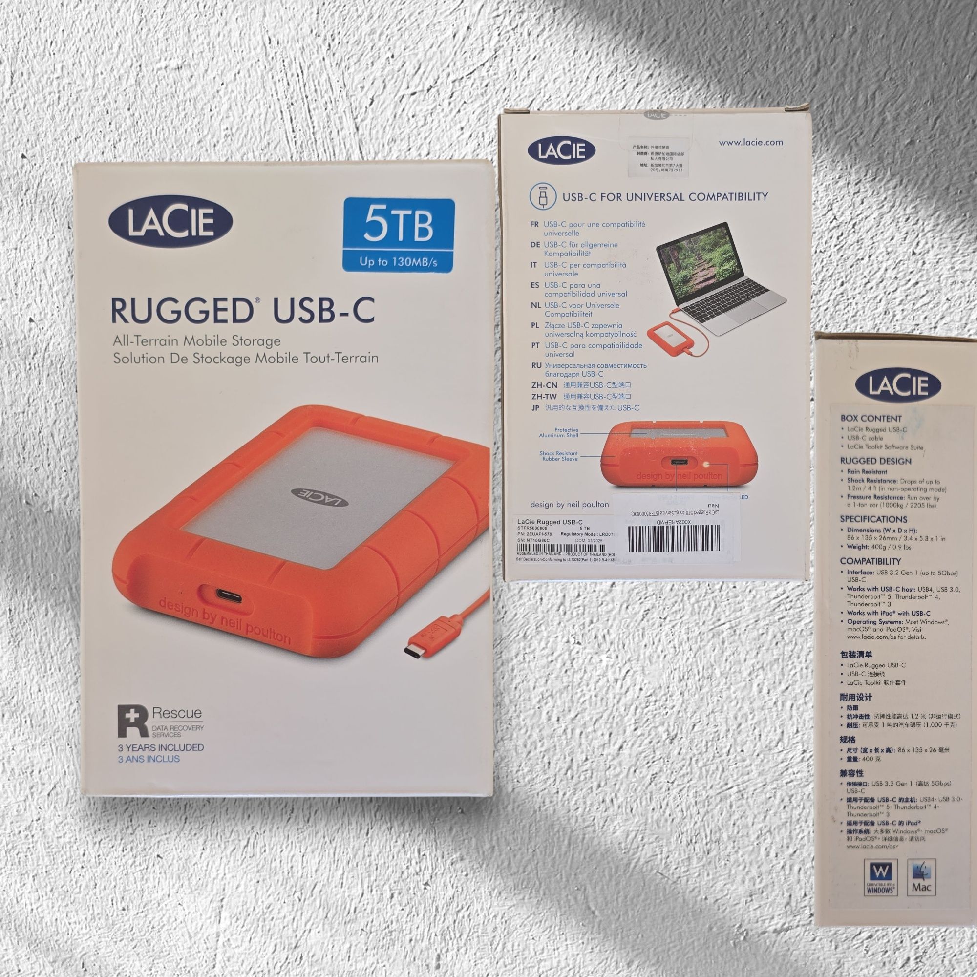Зовнішній диск USB C 3.2 Lucie 5Tb