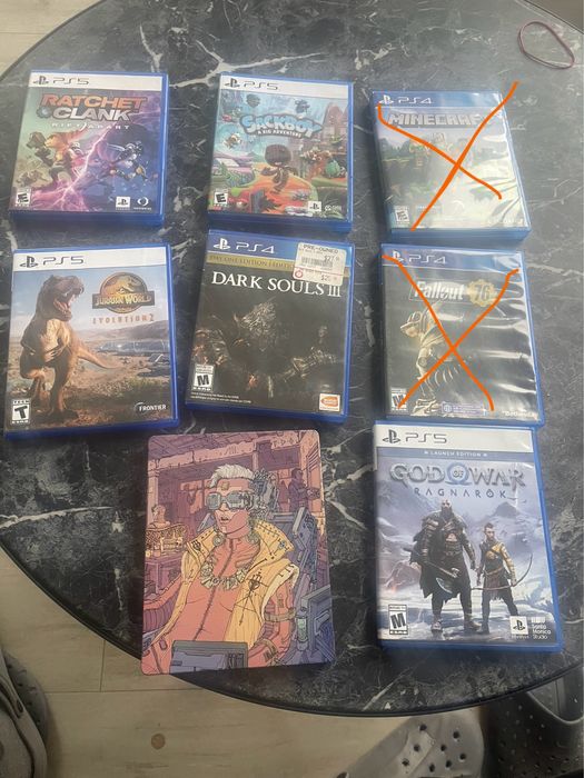 Набір ігрових дисків ps4/ps5