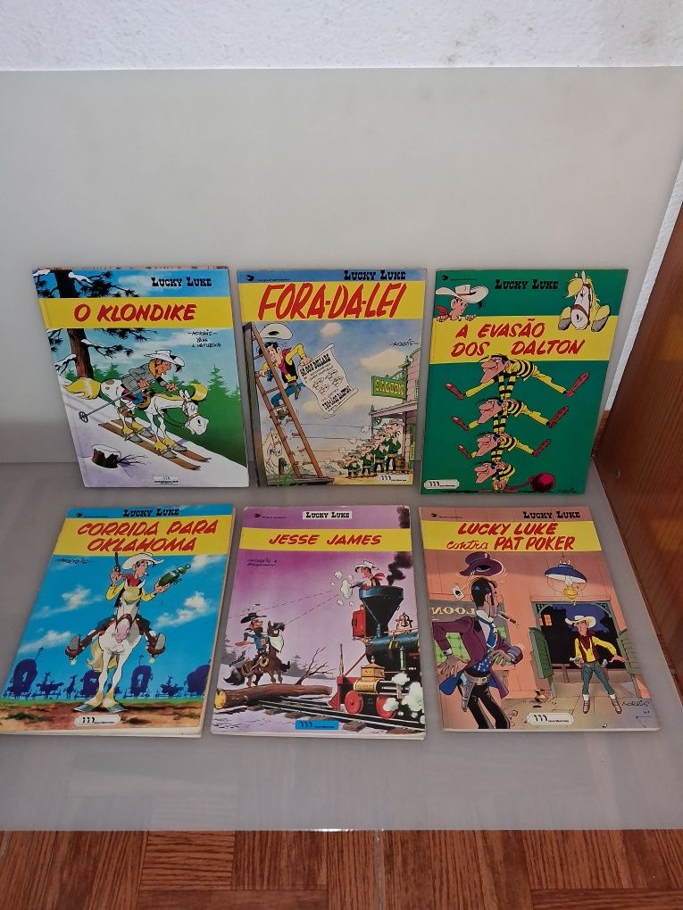 Colecção 6 Livros Banda Desenhada Lucky Luke