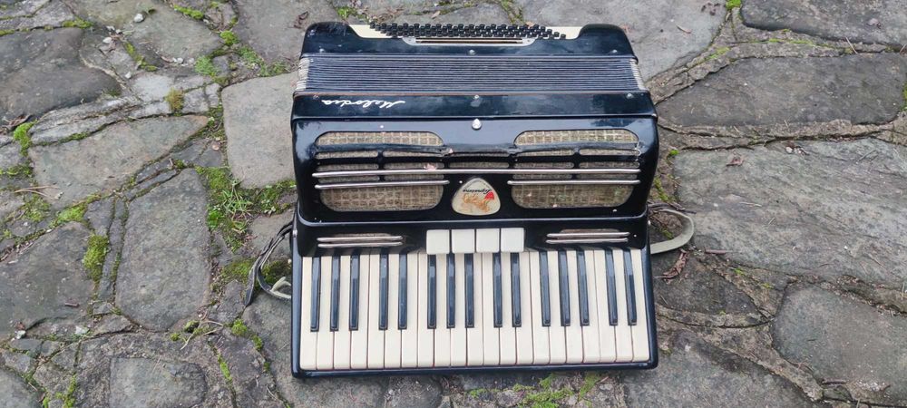 Zabytkowy akordeon guzikowy - DUŻY rozmiar - Rzadkość