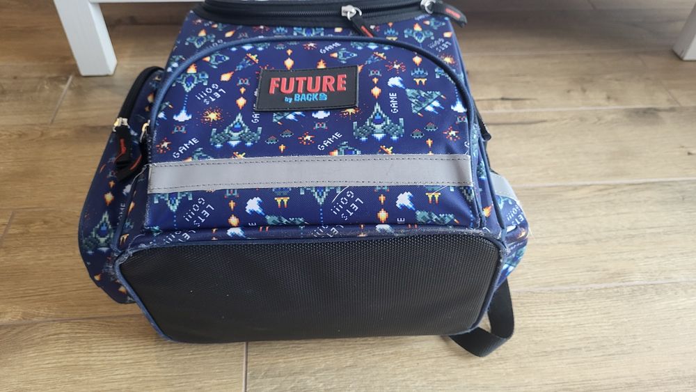 Tornister dla chłopca 1-3 Derform GAME ergonomiczny A4 odblaski kies