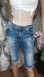 Gucci krótkie spodenki dżinsowe do kolan elastan.