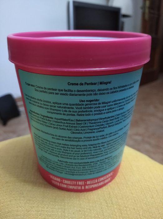 Creme de pentear milagre da Lola