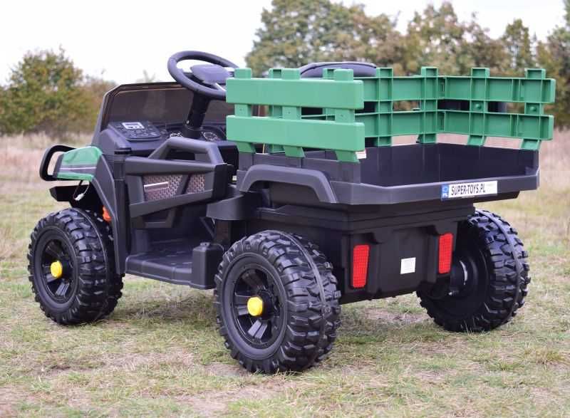 Auto samochód na akumulator BUGGY z przyczepką FARMER PICK-UP traktor