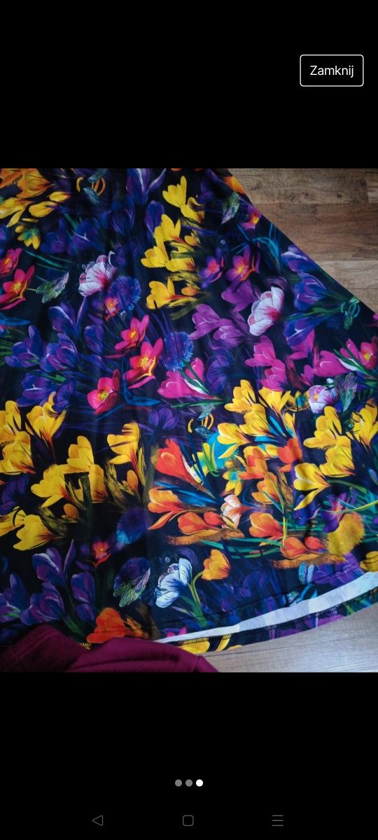 Sukienka Okee odkryte plecy Crocus Rainbow Nowa