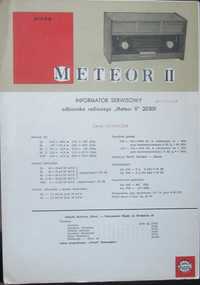 informator serwisowy Meteor II Zakłady Diora