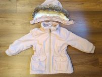 Kurtka dziecięca zimowa ocieplana z kapturem H&M rozm. 92