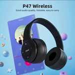 P47 bezprzewodowe słuchawki do gier; Bluetooth 5.0; składane.