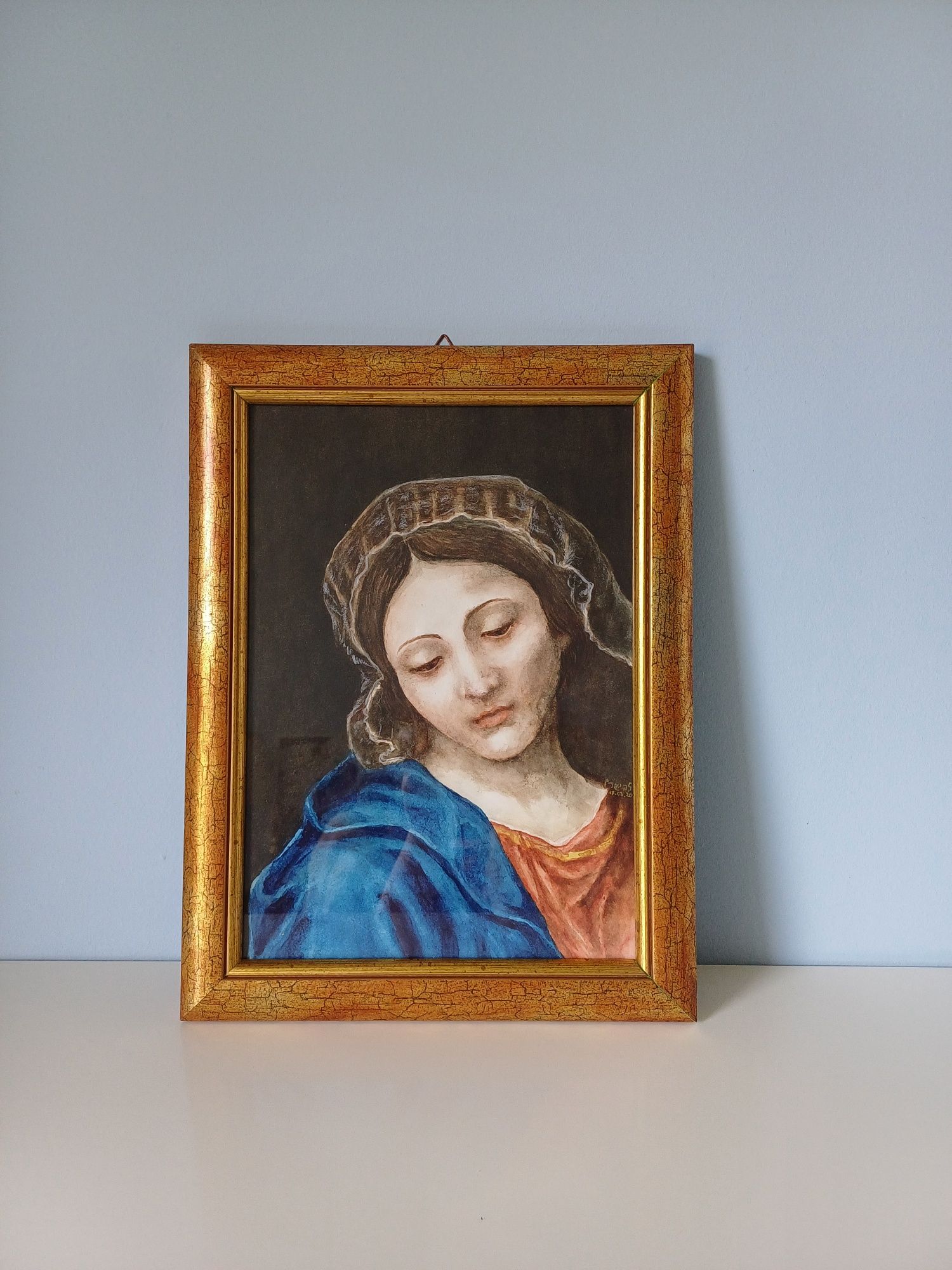 Obraz portret Madonna Barokowa ręcznie malowany