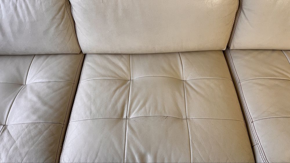 Sofa skórzana z funkcją spania