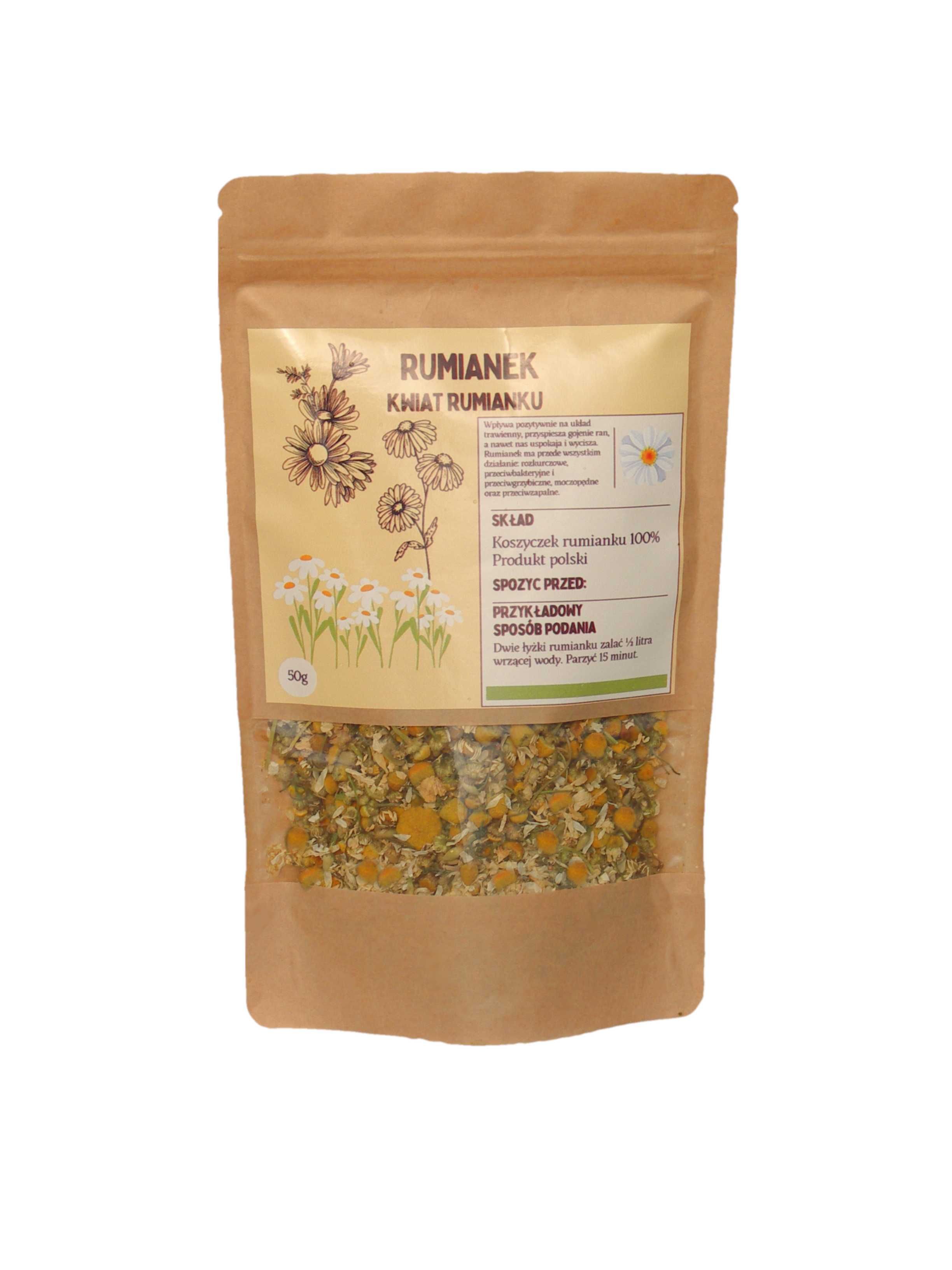 Koszyczek rumianku 100g Herbatka NA TRAWIENIE