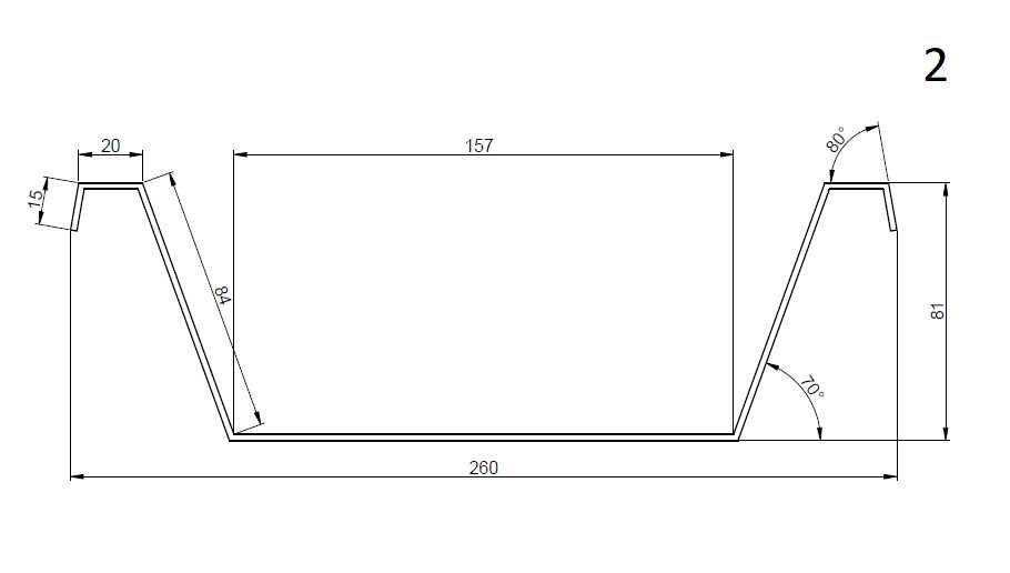 Zderzak, tylna belka na światła do przyczep, ciężarówek 250cm gr. 2mm