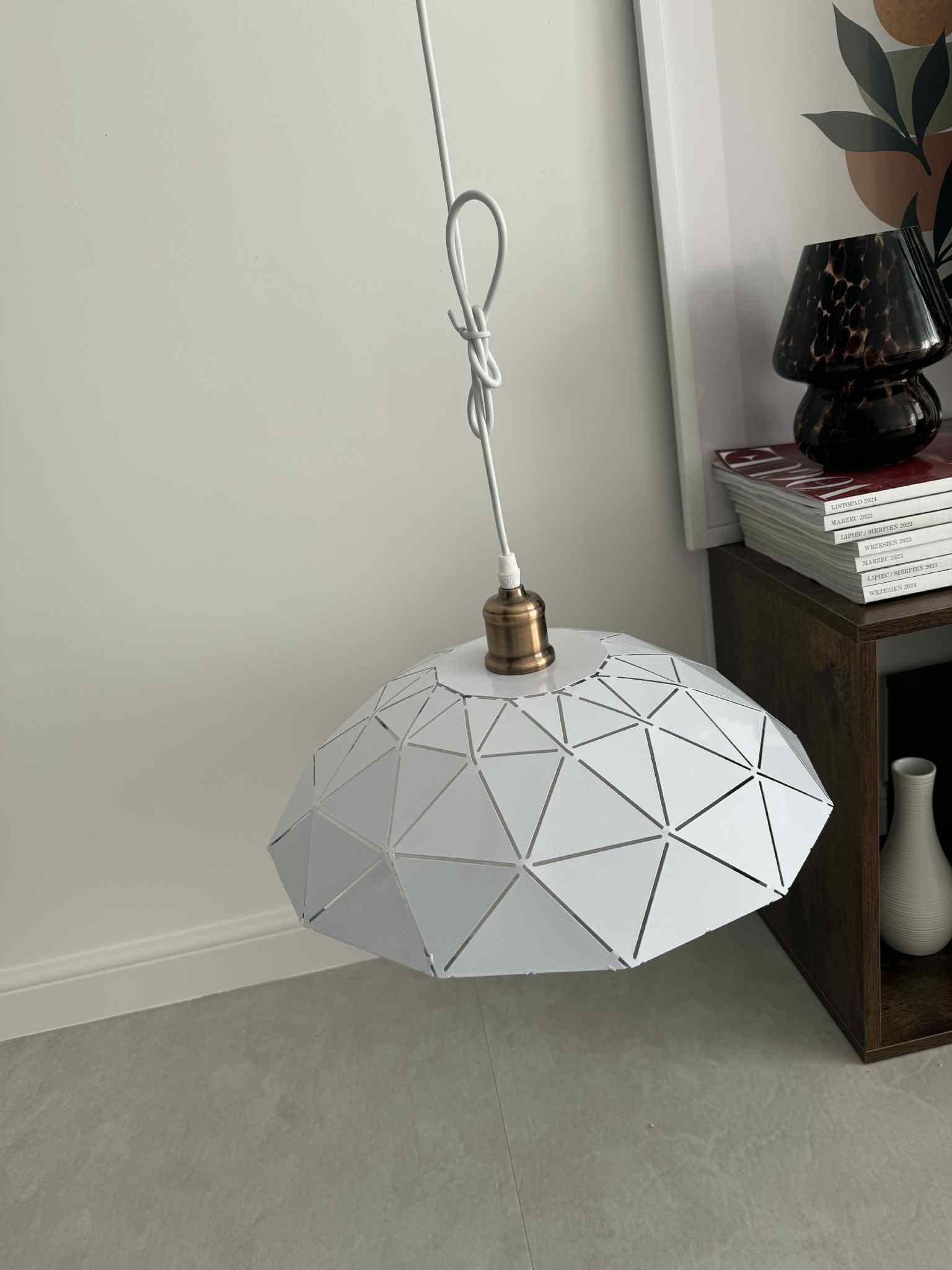 Lampa wisząca  biała