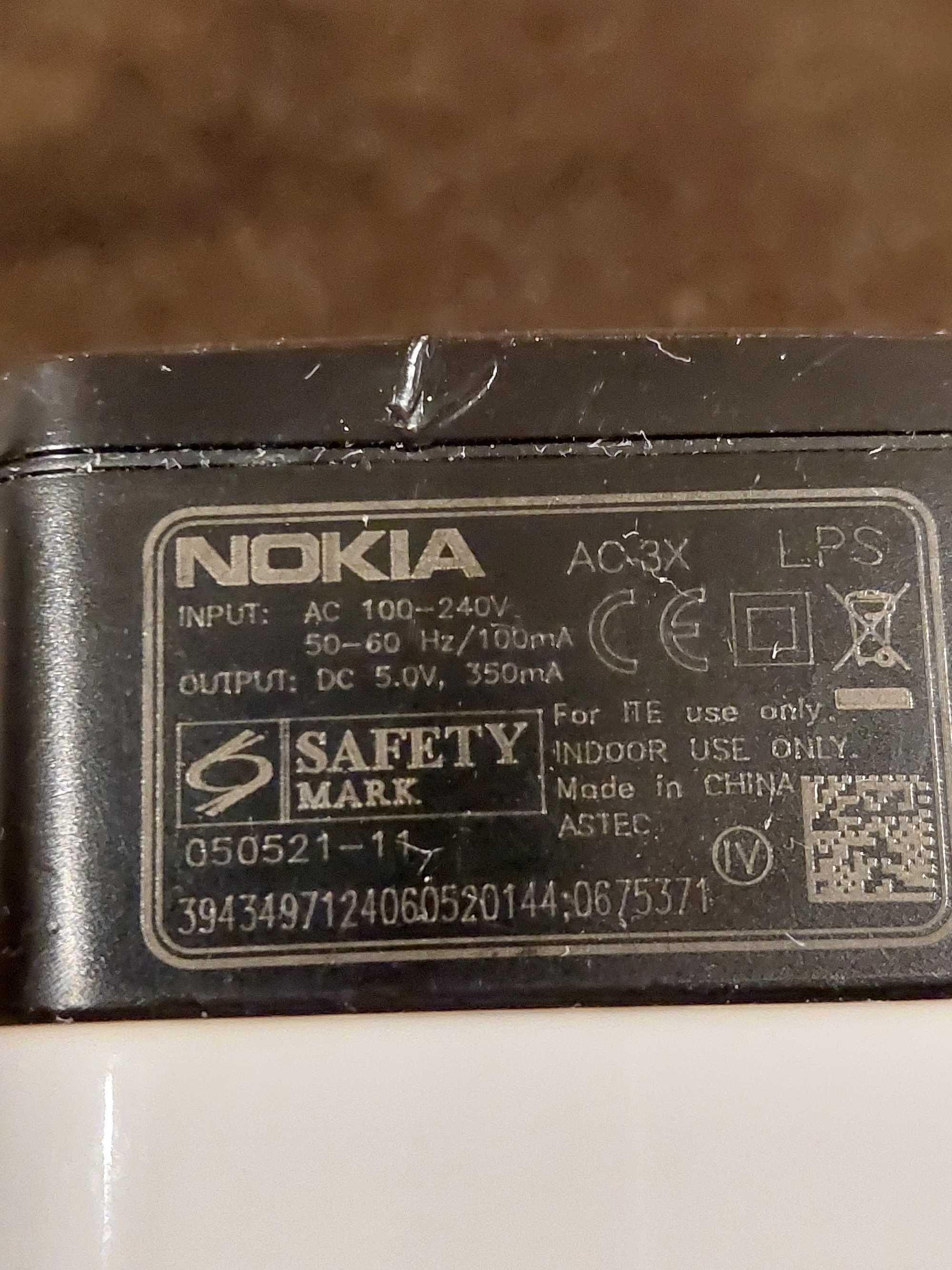 Ładowarka zasilacz NOKIA AC-3X cienki bolec adapter 230V PL orygina