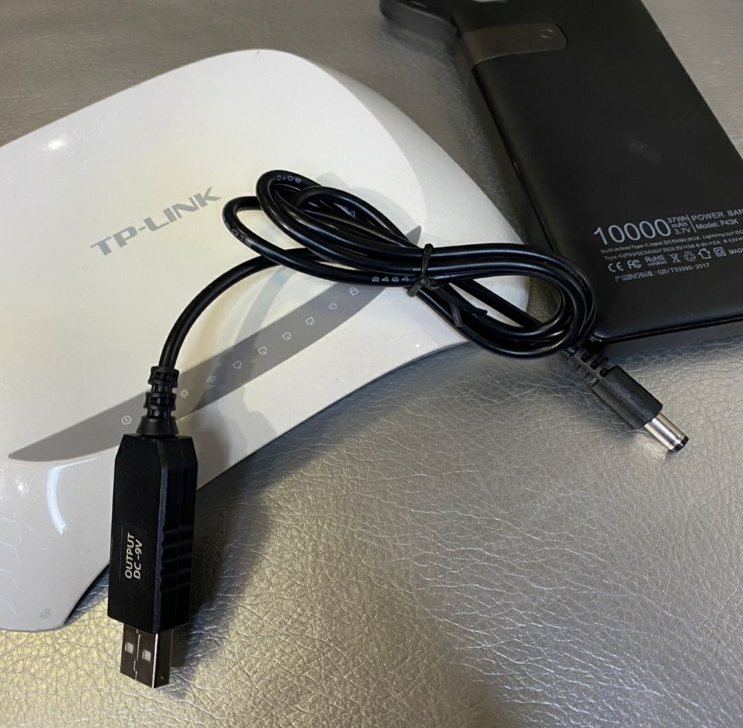 12в USB кабель для WIFI роутера, модема для роботи від поверб