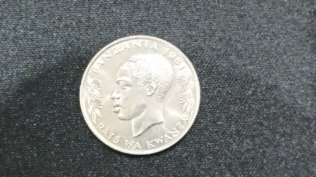 Moneta, Tanzania, 1 Shilingi, 1981,Stan 1/1
