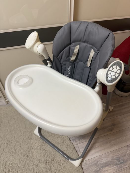 Крісло-гойдалка для годування 2 в 1 Lionelo NILES GREY
