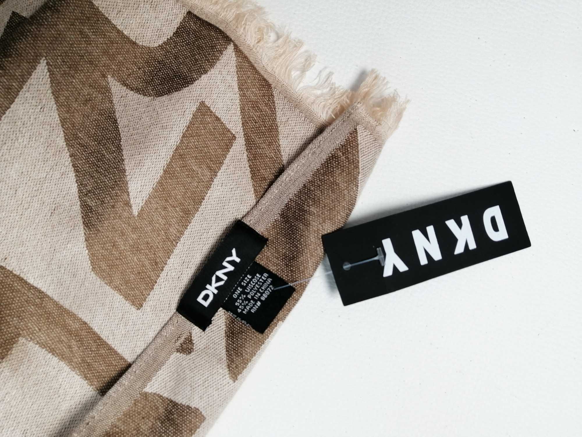 Новый брендовый большой шарф палантин DKNY