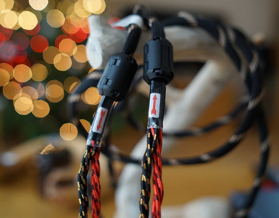 Audiofilskie przewody głośnikowe YY Audio 3m - nowe