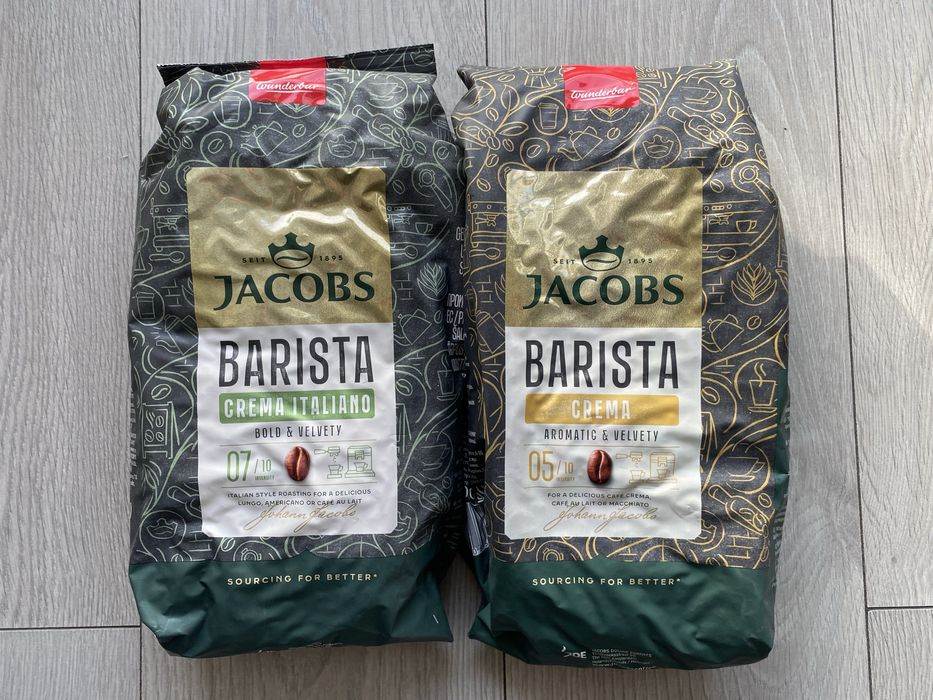 2x 1kg Kawa Ziarnista Jacobs Barista – Crema Italiano + Crema