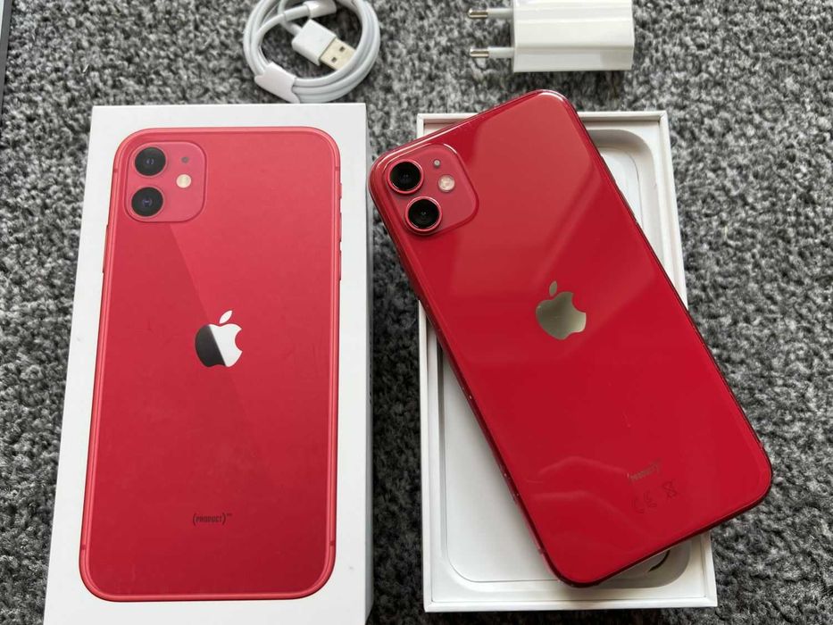 iPhone 11 64GB RED EDITION CZERWONY Limitowany Bateria 100% Gwarancja