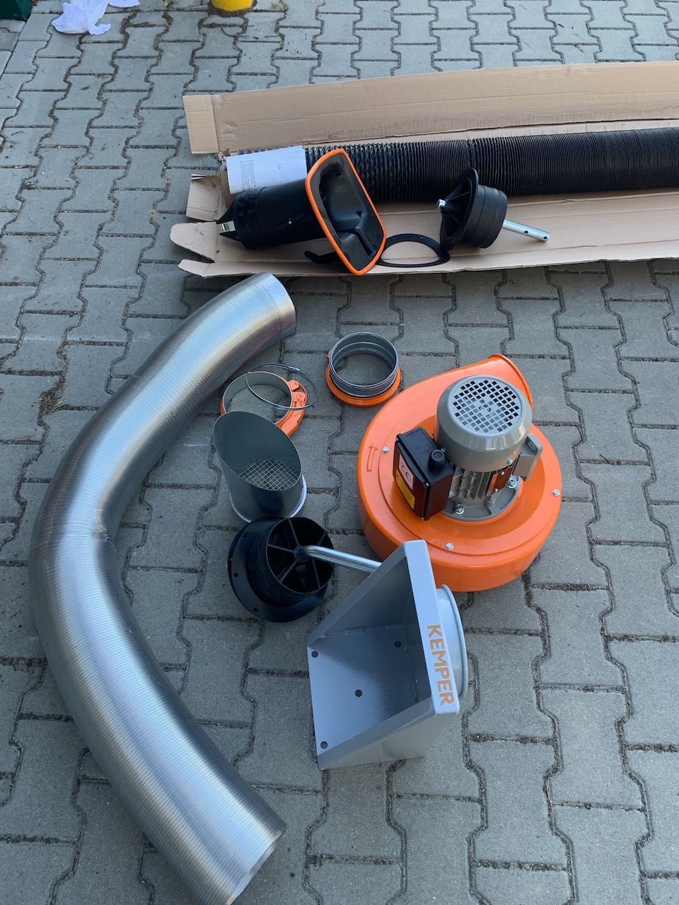 Wentylator plus ramię odciągowe  KEMPER 79503 - zasięg 3m,fvat, nowe