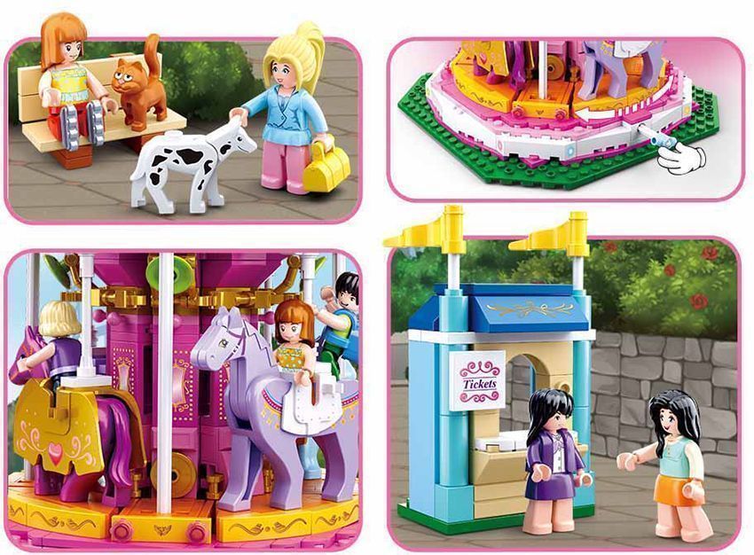 KLOCKI sluban  girl's dream wesołe miasteczko karuzela 762e KOMP. LEGO