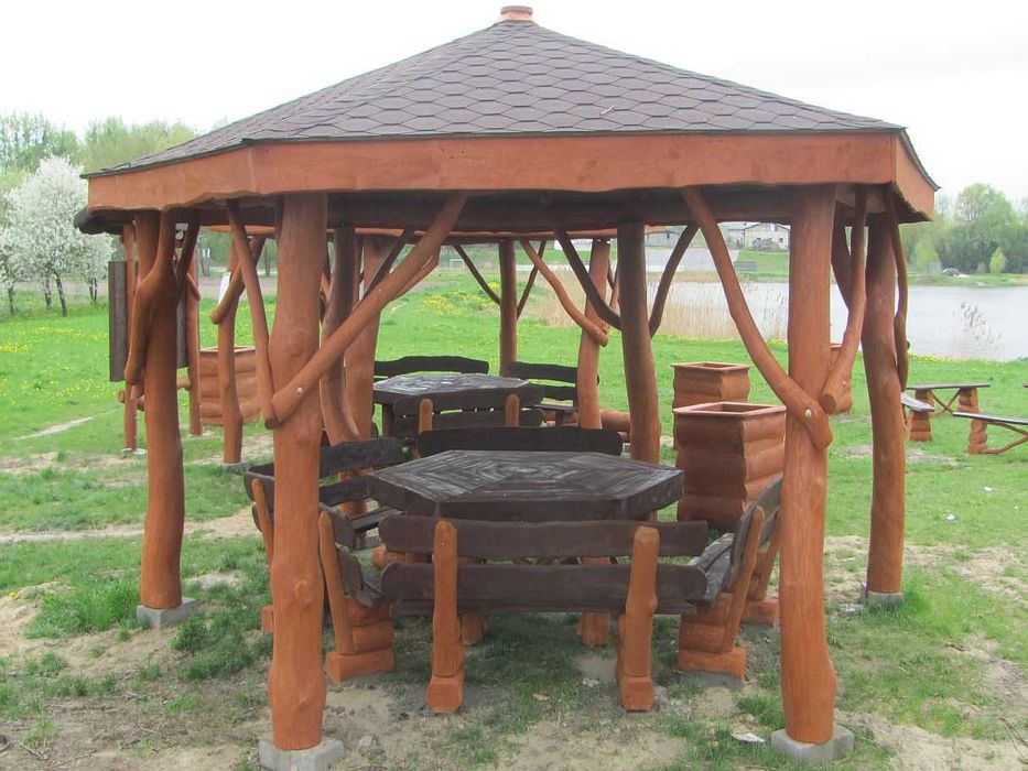 altany altana z bali drewna dębowego altanka altanki ogrodowa drewnian