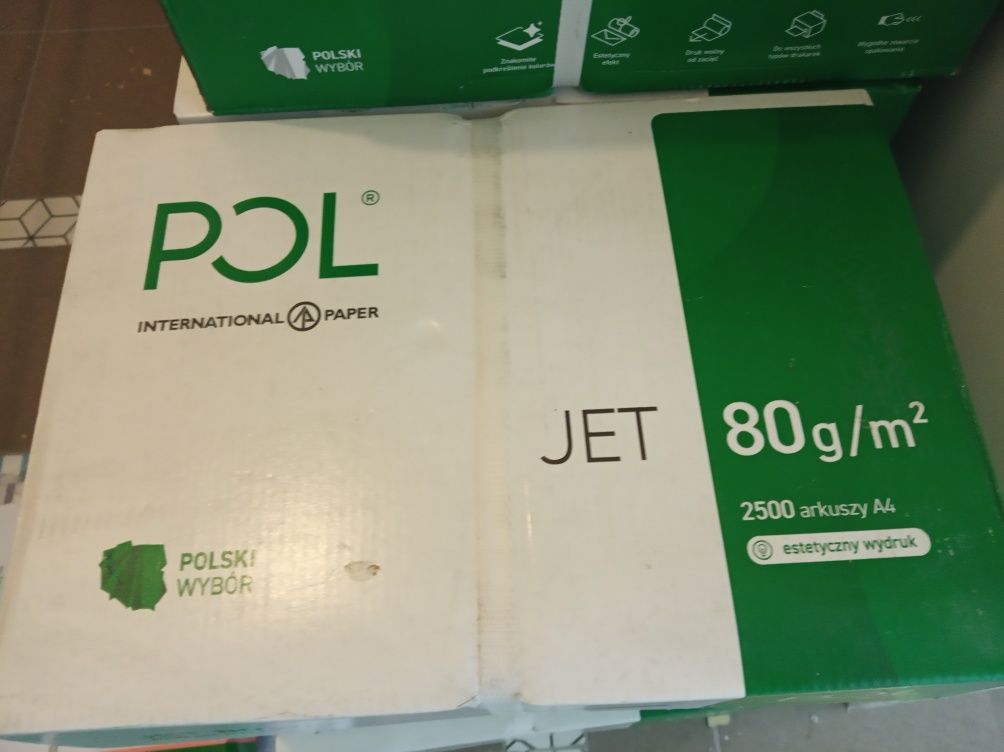 Papier ksero biały Pol jet 2500 arkuszy 5 ryz  A4