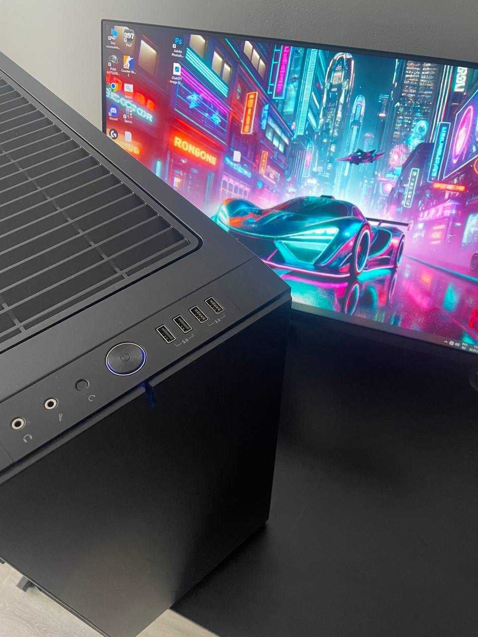 Gamingowy PC +2 monitory(180/75hz) + biurko +Logitech superlight