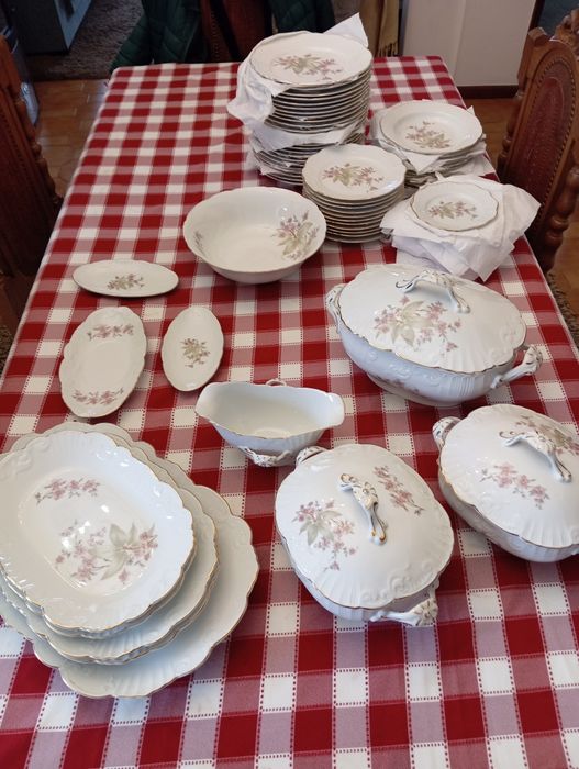 Conjunto pratos novos vista alegre