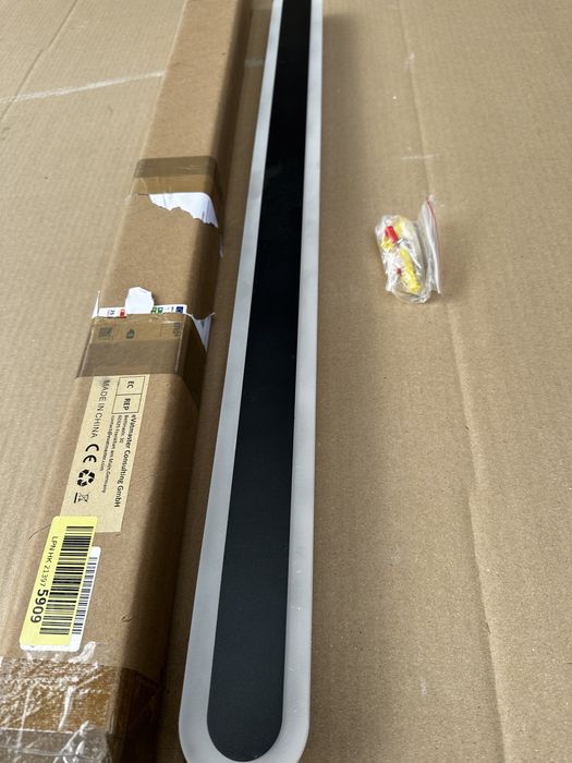 Nowa MIKERU zewnętrzna metalowa lampa ścienna LED, 80 cm, 36W