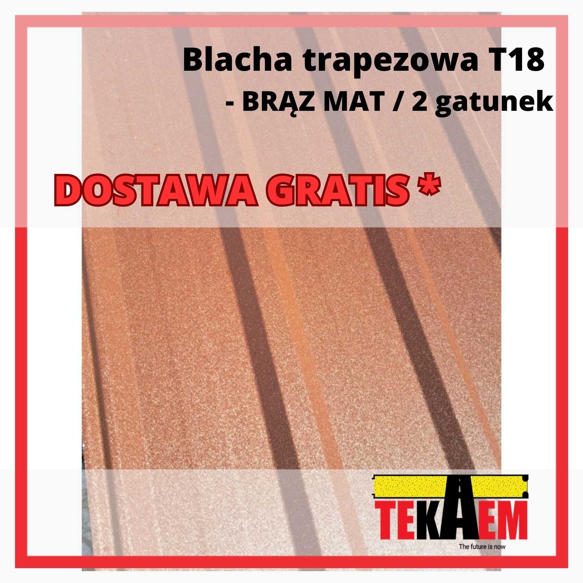 Blacha Trapezowa T18 Blacha Elewacyjna T7 BRUTTO TRANSPORT GRATIS