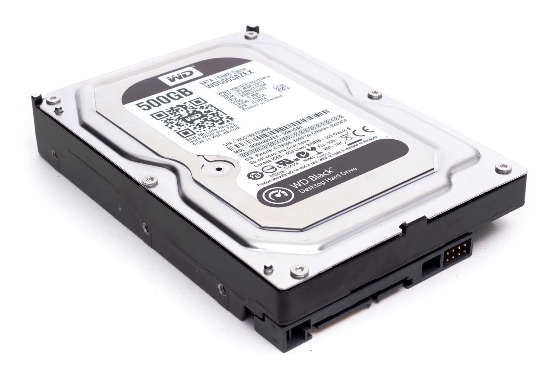 WD 500GB Black SATA III WD5003AZEX 64MB/7200