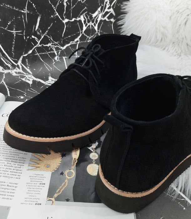 Демісезонні жіночі чоботи / классические ботинки замша