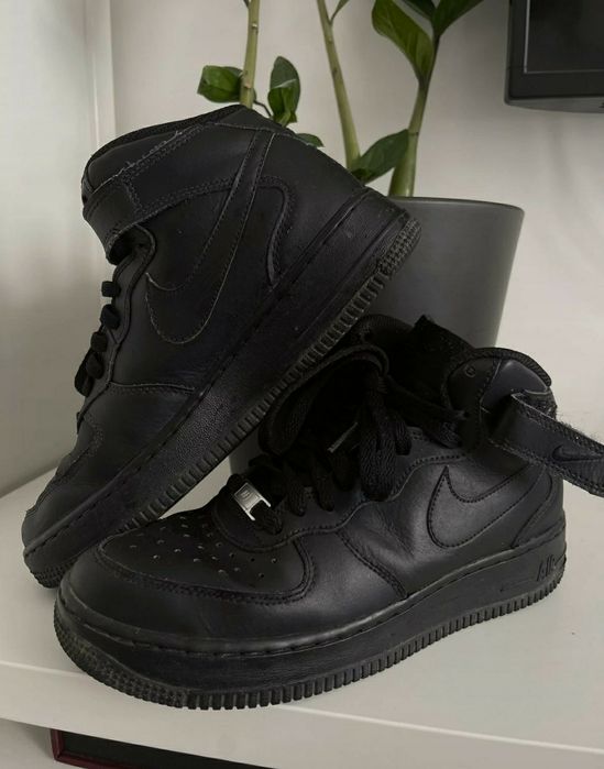 nike air force 1 mid czarne