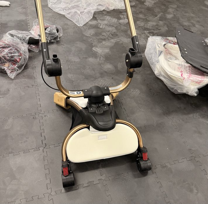 Wózek 3w1 Agape 360* Ekoskóra  bialy lekki